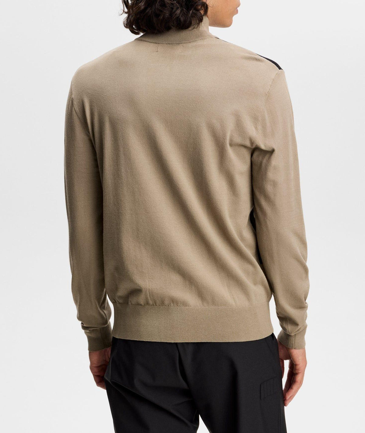 J LINDEBERG Men’s Golf Knit Half-Zip Sweater Brown