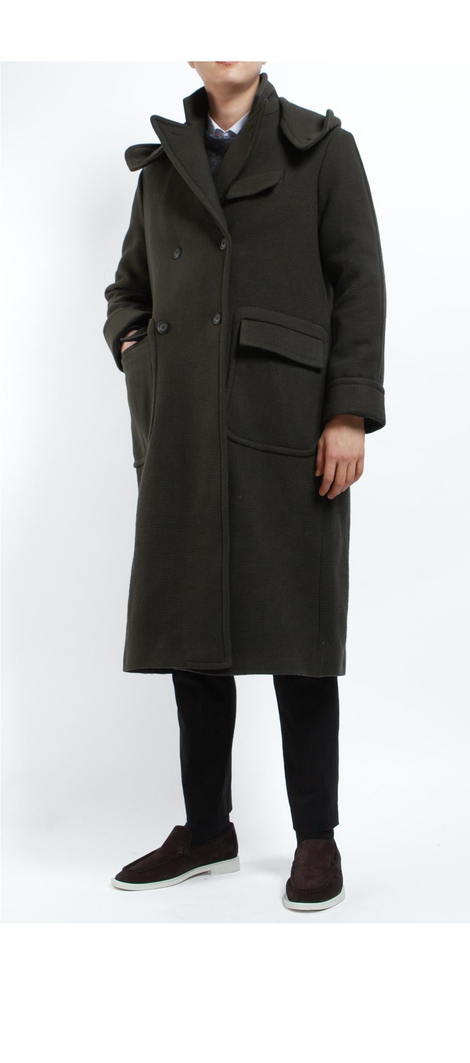4SDESIGNS Men's Morning Hooded Coat 651H 0923 55
