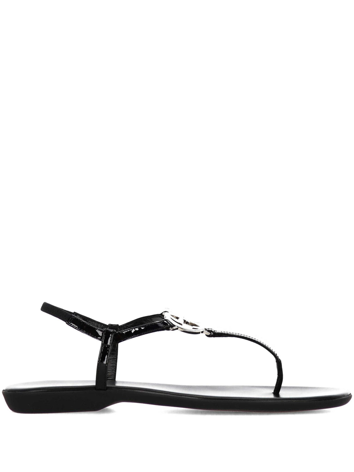 GUCCI Leather Sandals Black Womens Sandals