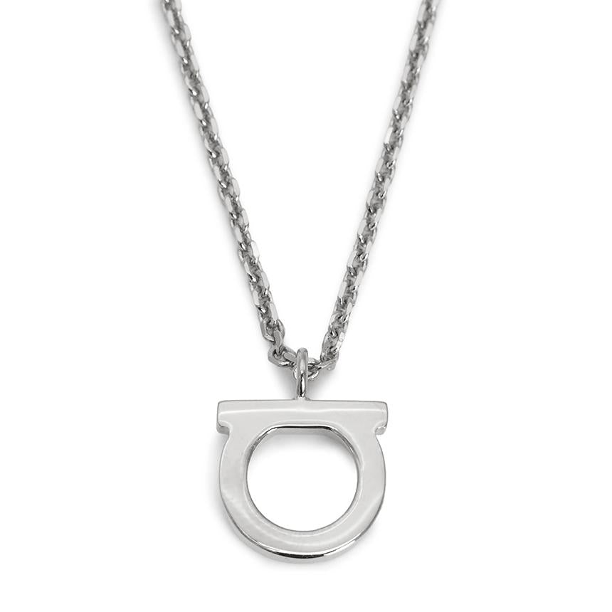 Ferragamo Gancini Crystal Pendant Necklace for Women 76 0132 002 0696657