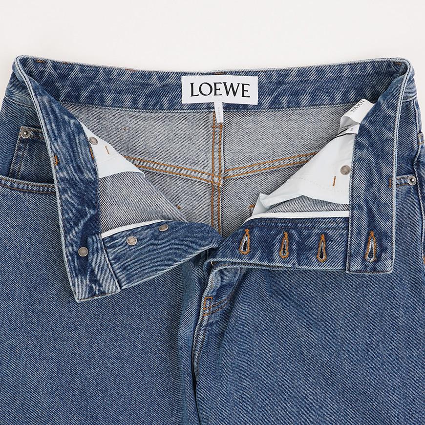 LOEWE Men’s Anagram Baggy Jeans Denim Pants H526Y11X97 5320