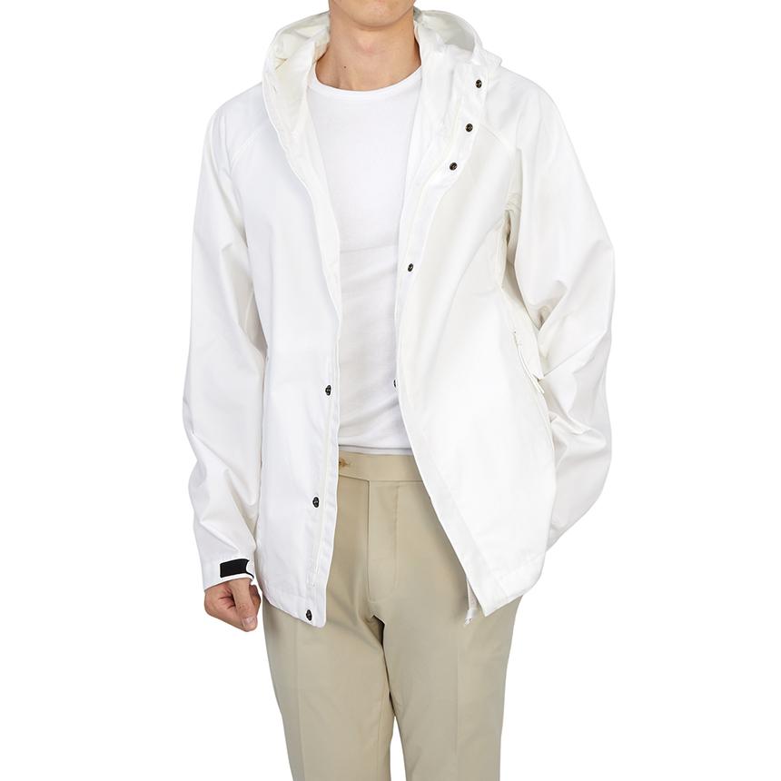 CP Company Metropolis Logo Hooded Jacket White Men