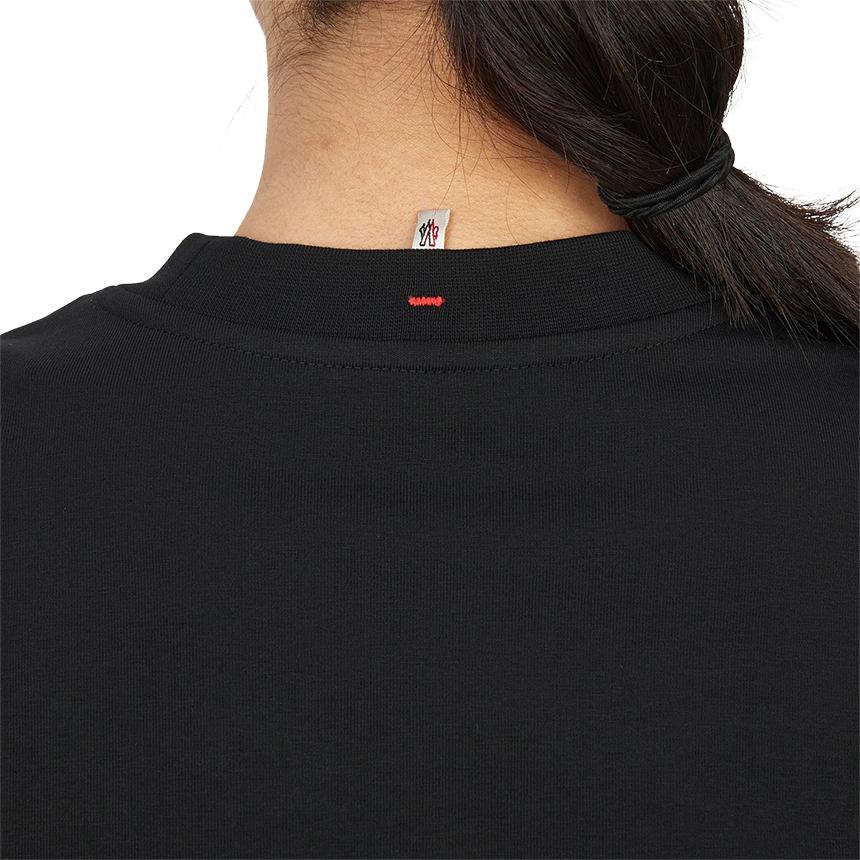 Moncler Grenoble Women’s Short Sleeve T-Shirt Black Cotton