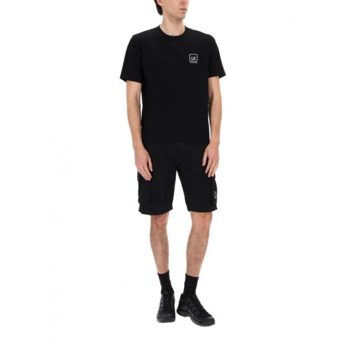 CP Company Cotton Gabardine Bermuda Cargo Shorts 20CMBE245A 110340O 999