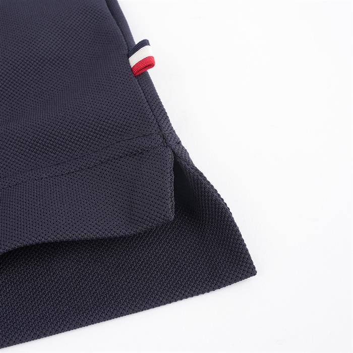 Moncler Grenoble Navy Logo Patch Polo Shirt