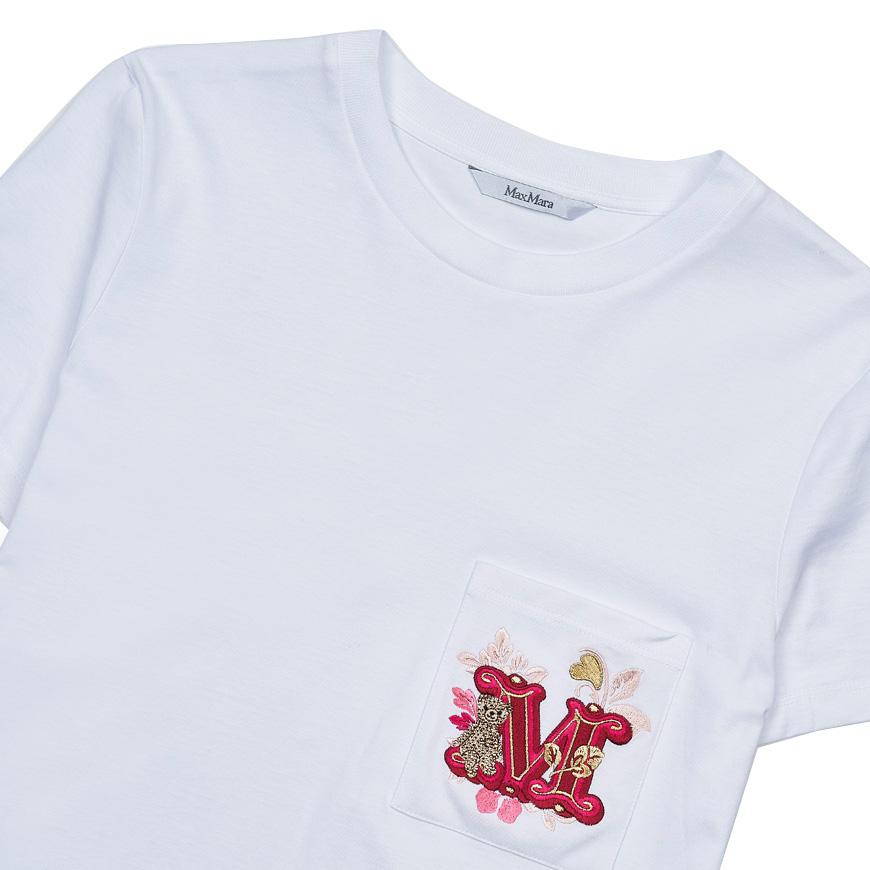 Max Mara Women’s Embroidered Pocket Jersey T-Shirt 004