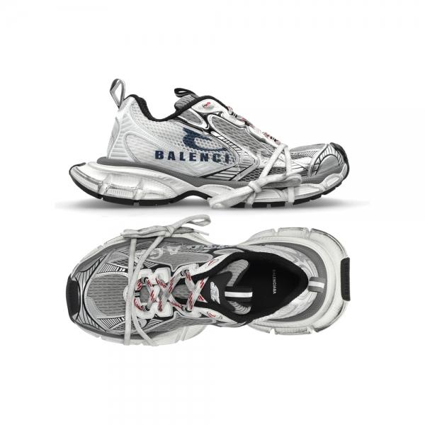 BALENCIAGA 3XL Split Sneakers Multi Color Low-Top 840090 W3XSG 9239