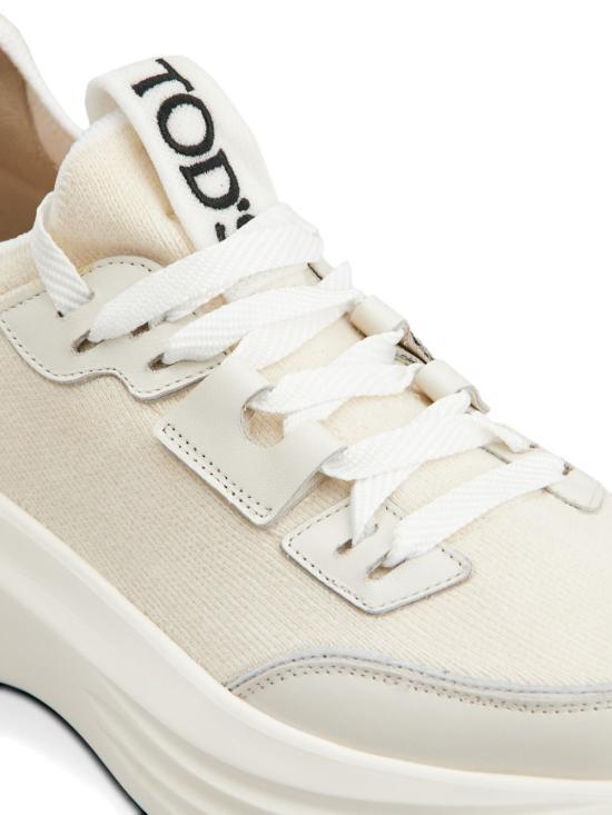 Tods Leather Low-Top Sneakers White Women’s XXW81L0KD80V43 BG45 OFFWHITE DOM