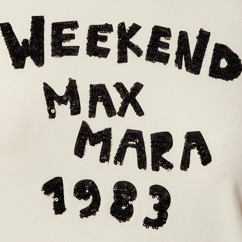 Max Mara RENOIR Ecru Short Sleeve T-Shirt 2525946032 001