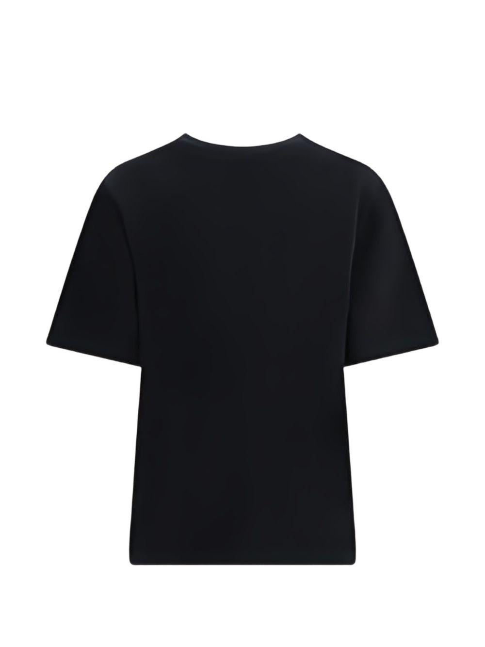 Maison Kitsune Short Sleeve T-Shirt Women’s Black Cotton