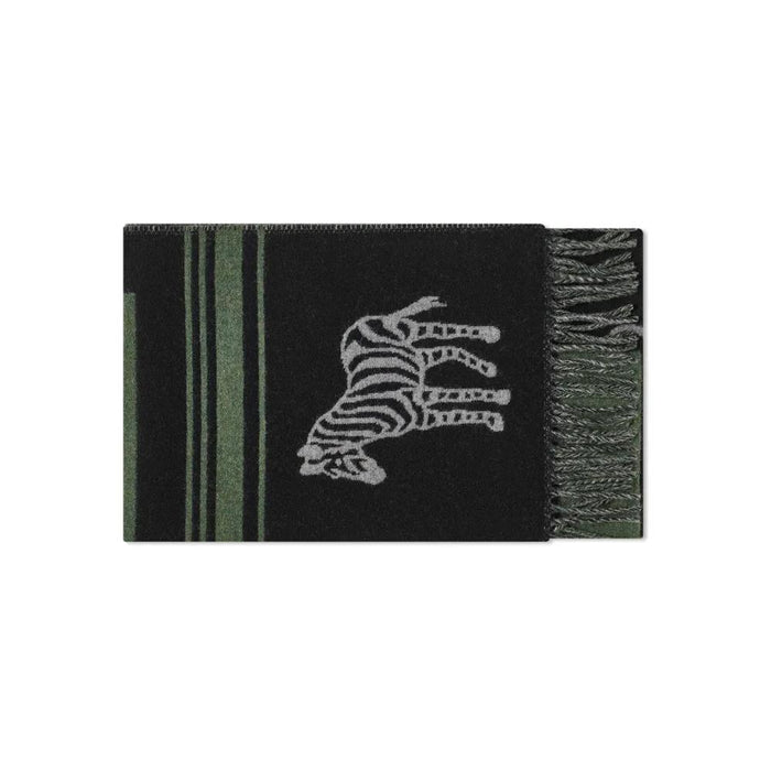 Paul Smith Women's Black Zebra Logo Wool Scarf M2A 150T M749 79