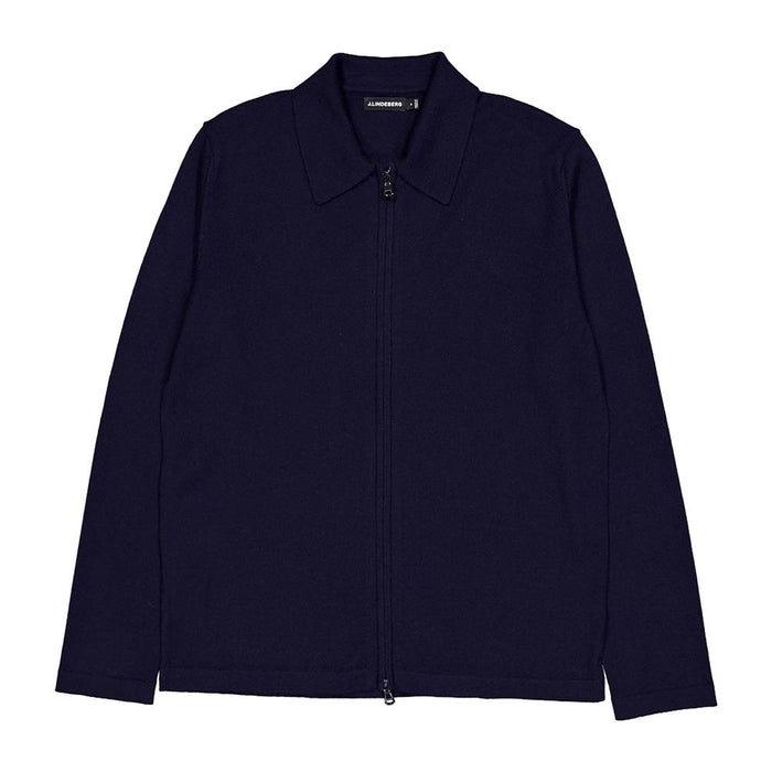 J LINDEBERG Caleb Zip Cardigan Navy FMKW11605 6855