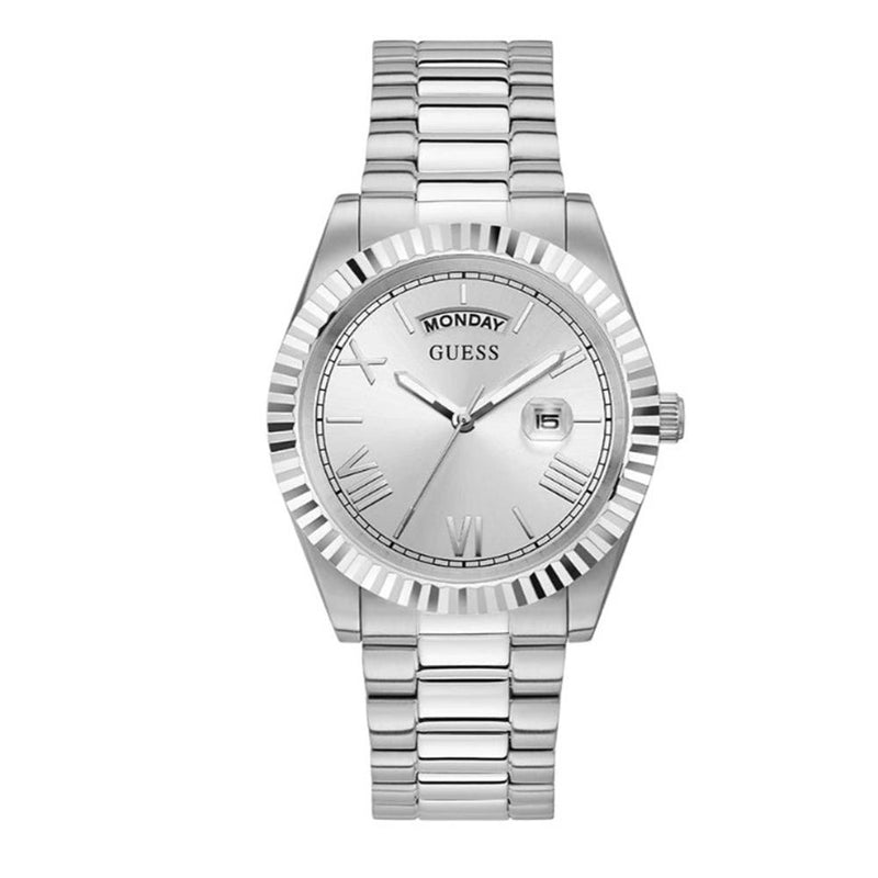 Guess Silver Dial Silver Stainless Steel Men’s Watch GW0265G6