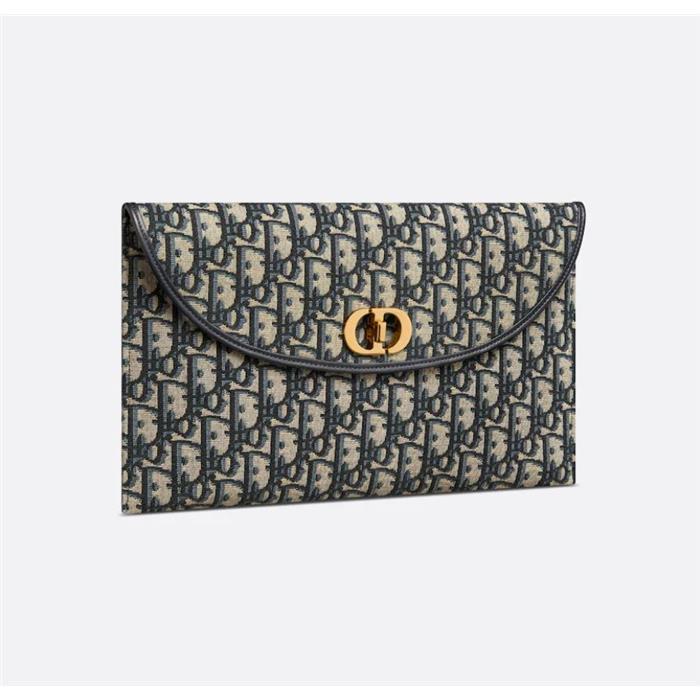 DIOR 30 Montaigne Avenue Oblique Flap Clutch Bag S2191UTZQ