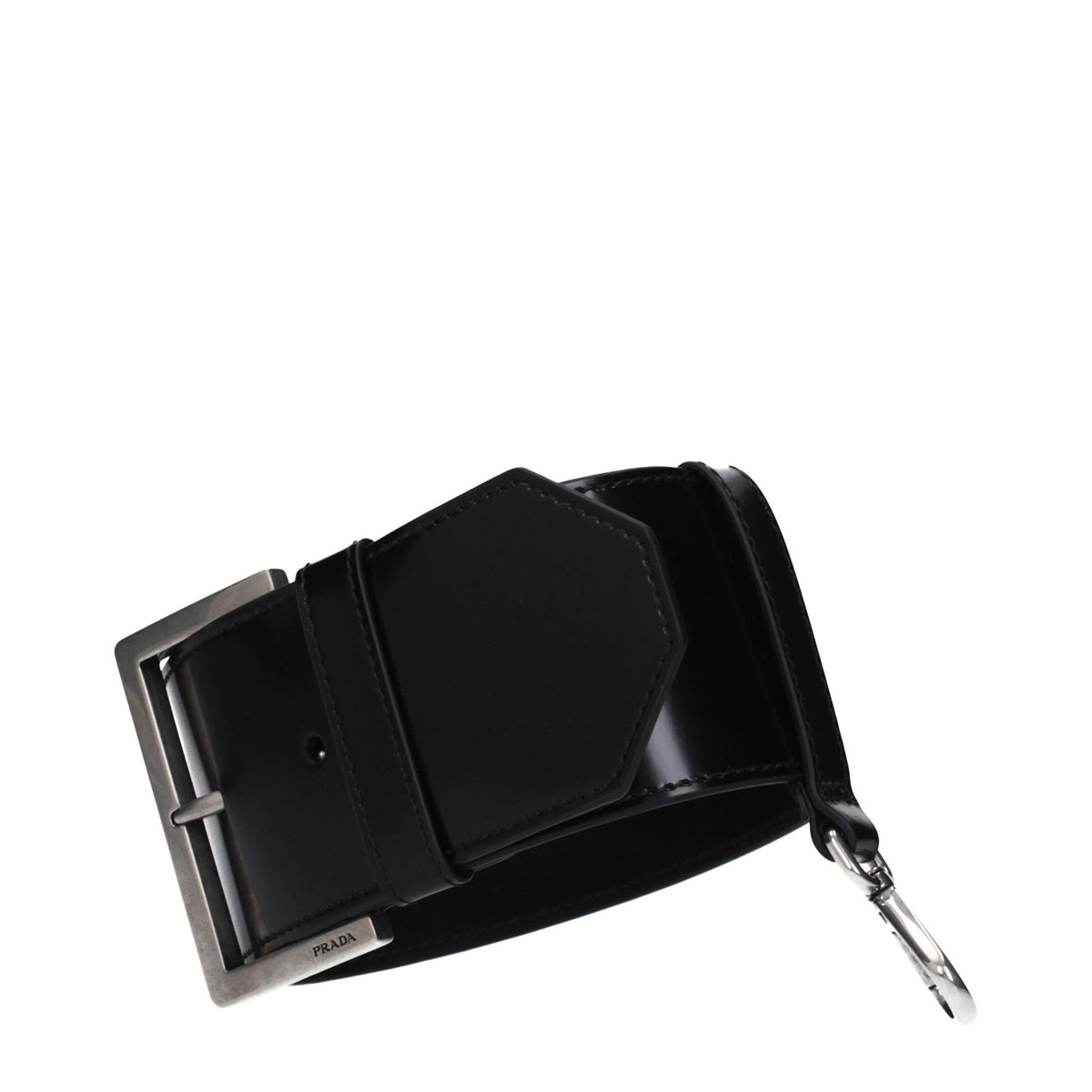 PRADA Black Leather Belt