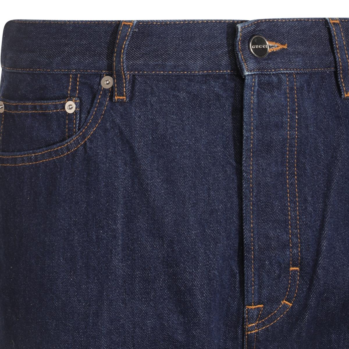 GUCCI Blue Denim Jeans Men Pants