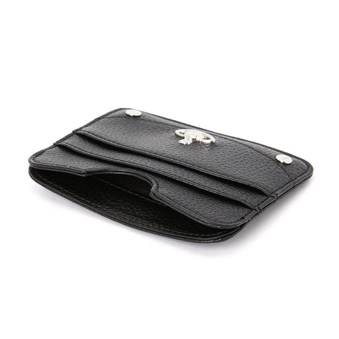 Vivienne Westwood Half Moon Leather Card Holder Black