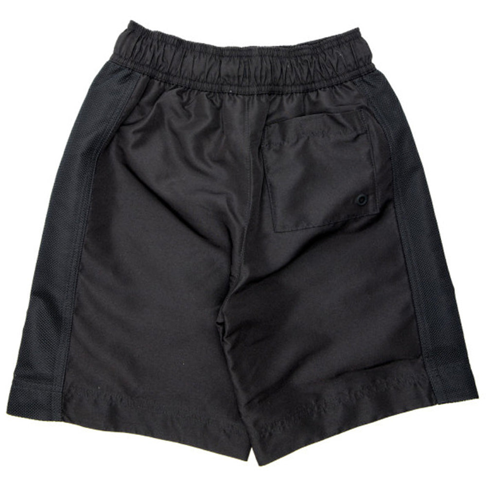BURBERRY Kids Logo Patch Mesh Shorts Black
