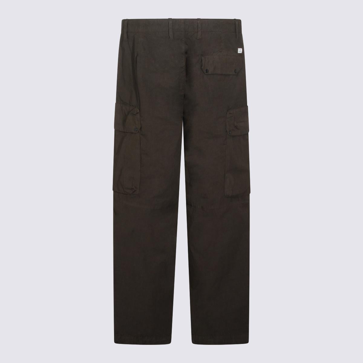 CP Company Green Cotton Cargo Pants for Men