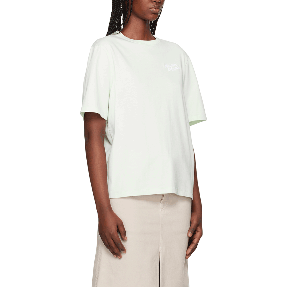 Maison Kitsune Handwriting Logo Women’s Short Sleeve T-Shirt MW00126 KJ0119 0128