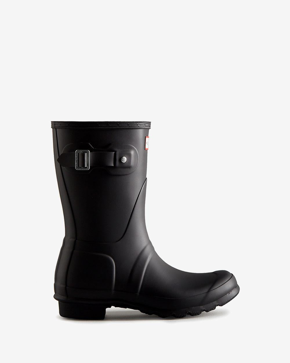HUNTER Original Short Matte Black Women’s Rain Boots