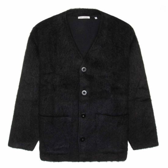 OUR LEGACY Mohair Black Cardigan M4206 C B