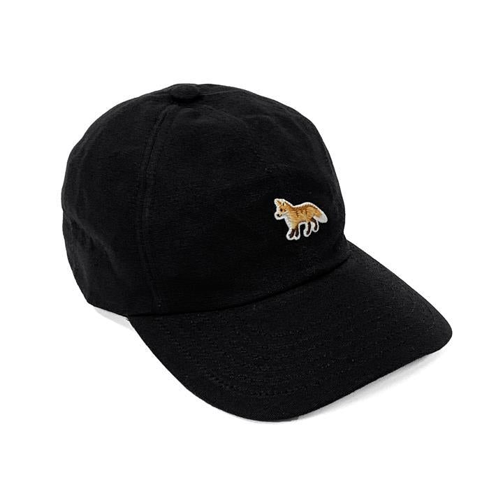 Maison Kitsune Baby Fox Logo Cotton Cap Hat Black Men’s