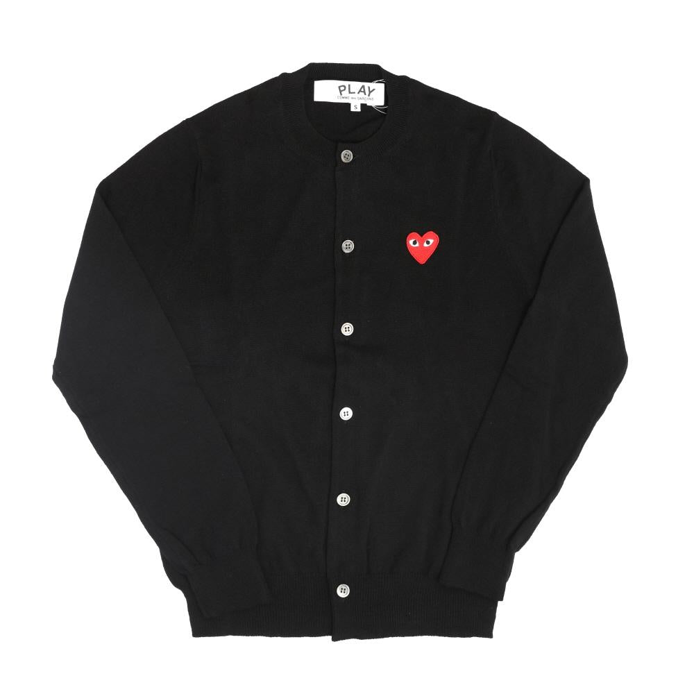 Comme des Garcons Play Red Heart Patch Unisex Cardigan AX N007 051 1