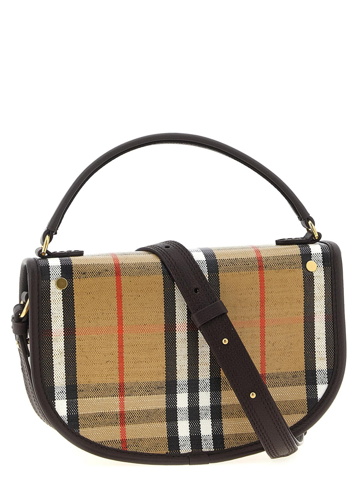 BURBERRY Sand Leather Shoulder Bag