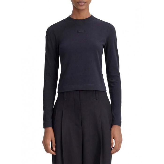 JACQUEMUS Women's Grosgrain Long Sleeve T-Shirt TSW00155 AJ00124
