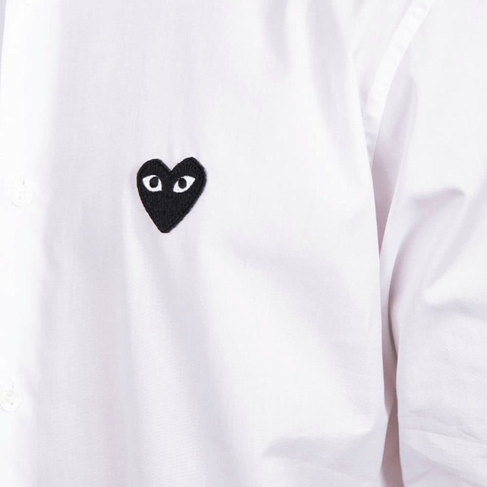 Comme des Garcons Black Heart Patch Men’s Long-Sleeve Shirt AZ B004 051 2