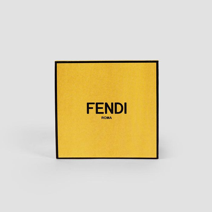 FENDI Forever FF Round Bracelet Black Gold Jewelry