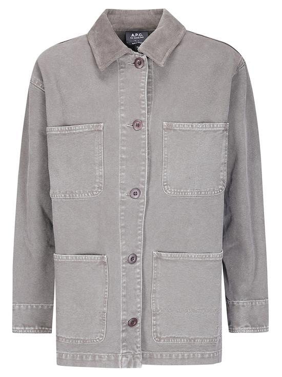 A.P.C. Black Wool Jacket for Women COHTC F32078 CAA BROWN DOM