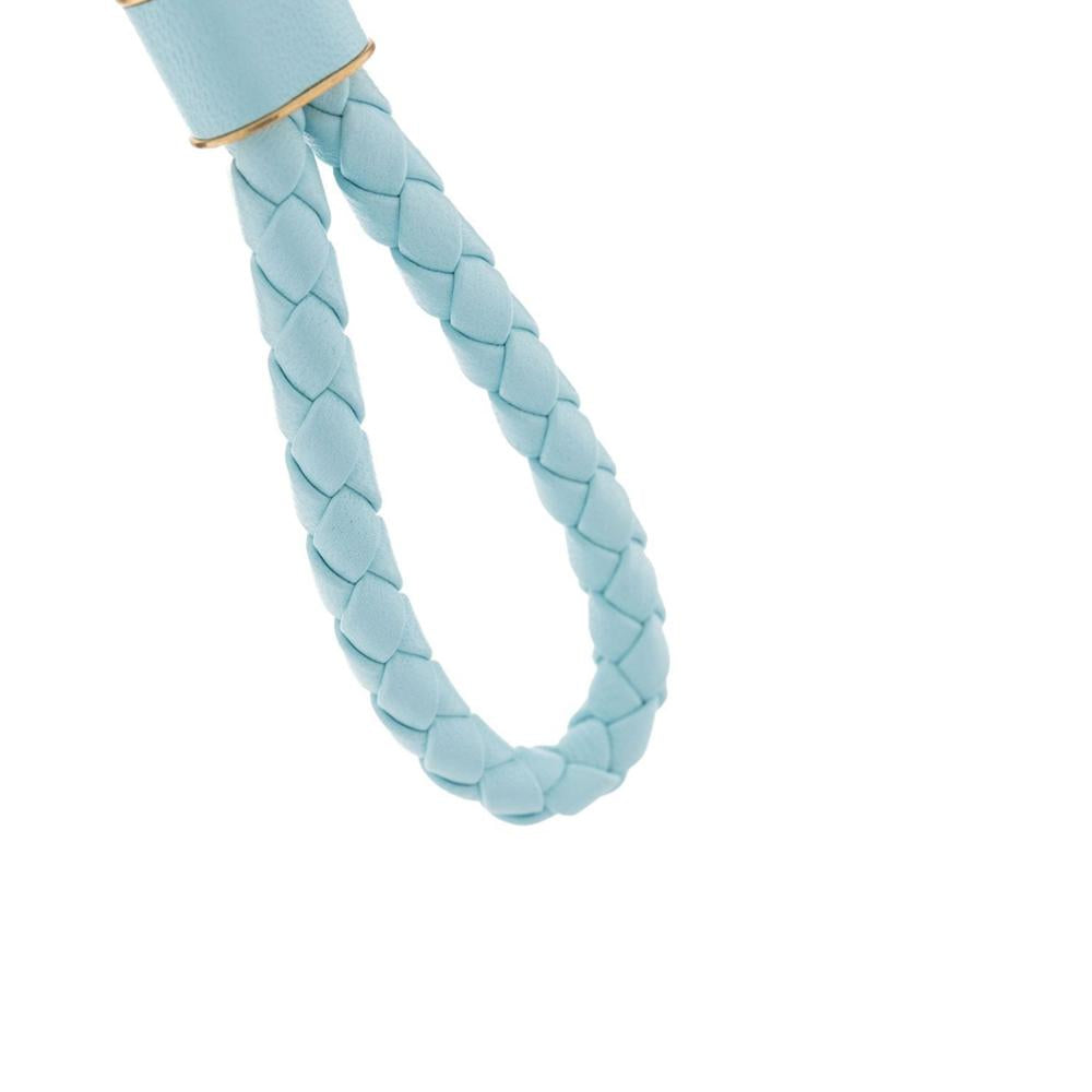 Bottega Veneta Intrecciato Nappa Leather Keyring Green Keychain