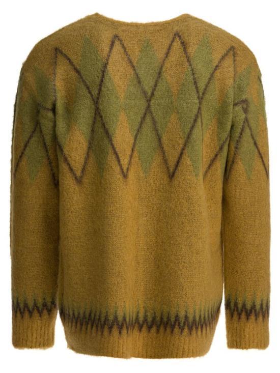 NEEDLES Men’s Knit Cardigan RW355 MUSTARD DOM