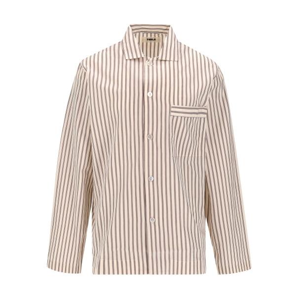 TEKLA Poplin Hopp Striped Pajama Long Sleeve Loungewear