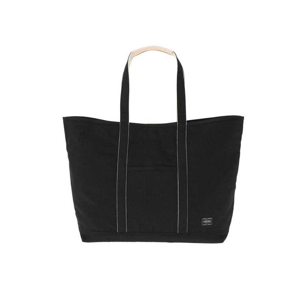 PORTER Noire Large Tote Bag Black Canvas 895 15158