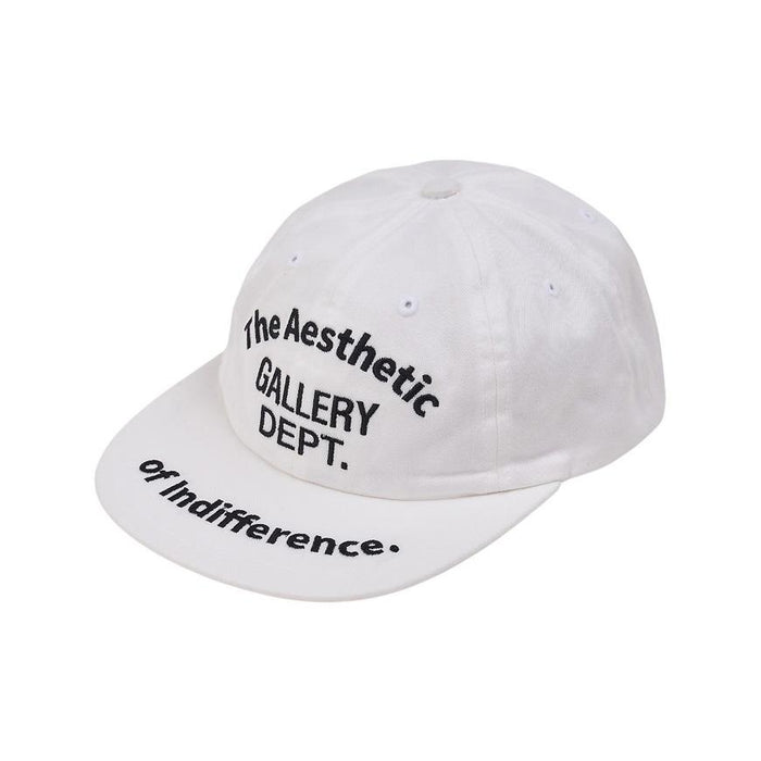 GALLERY DEPT. Unisex Aesthetic Indifference White Cap AIC 90019