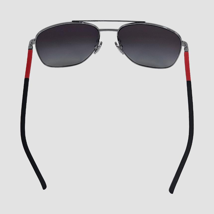 PRADA Aviator Sport Sunglasses Gray Lens Metal Frame Men’s PR 54ZS 5AV09U