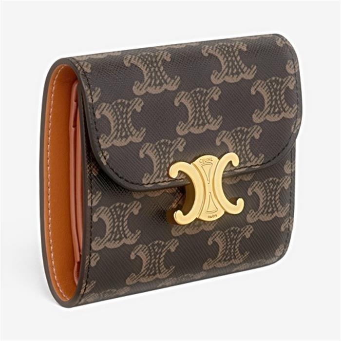 CELINE Small Triomphe Flap Wallet Triomphe Canvas