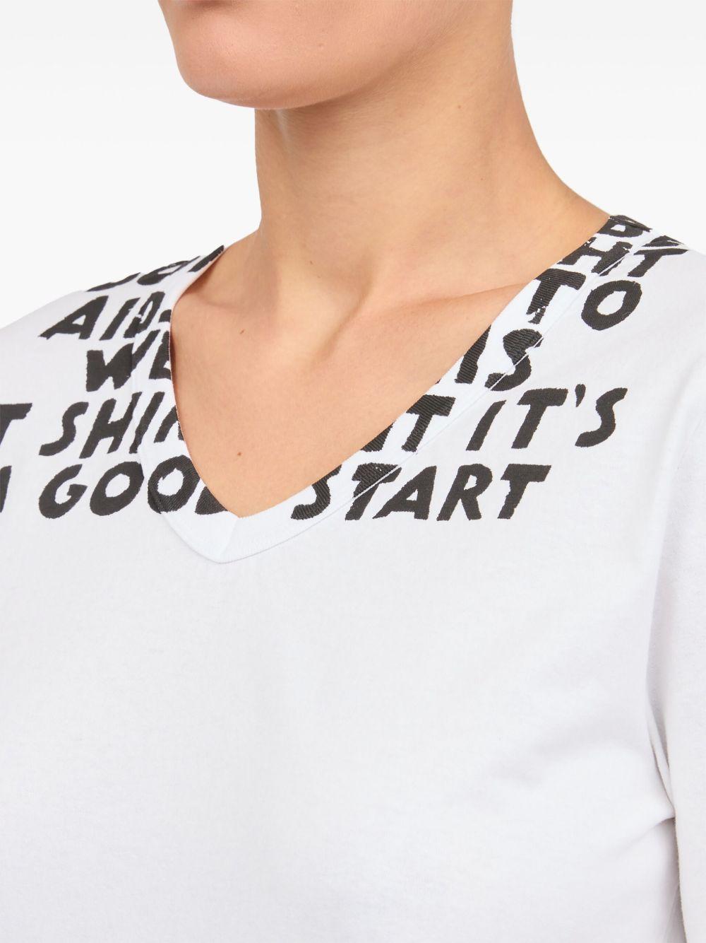 Maison Margiela White Cotton Short Sleeve T-Shirt