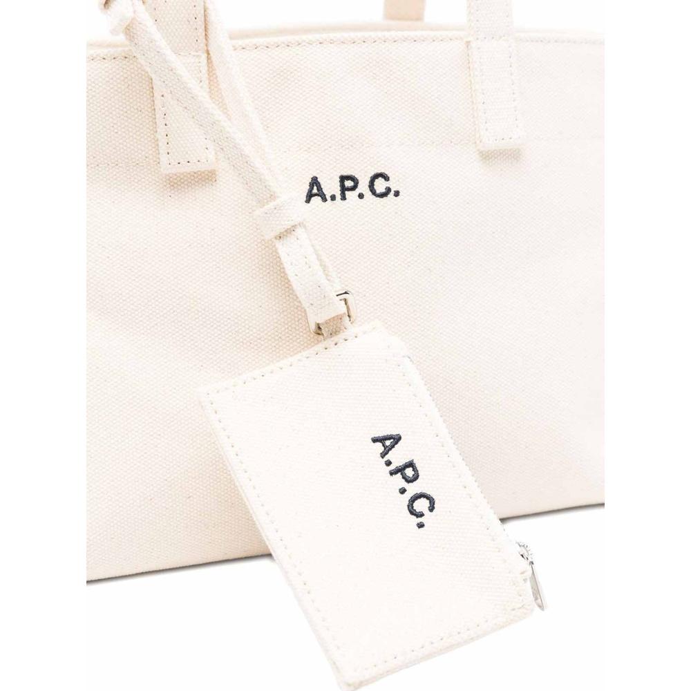 A.P.C. Le Drummer Small Tote Bag Black Leather Tote
