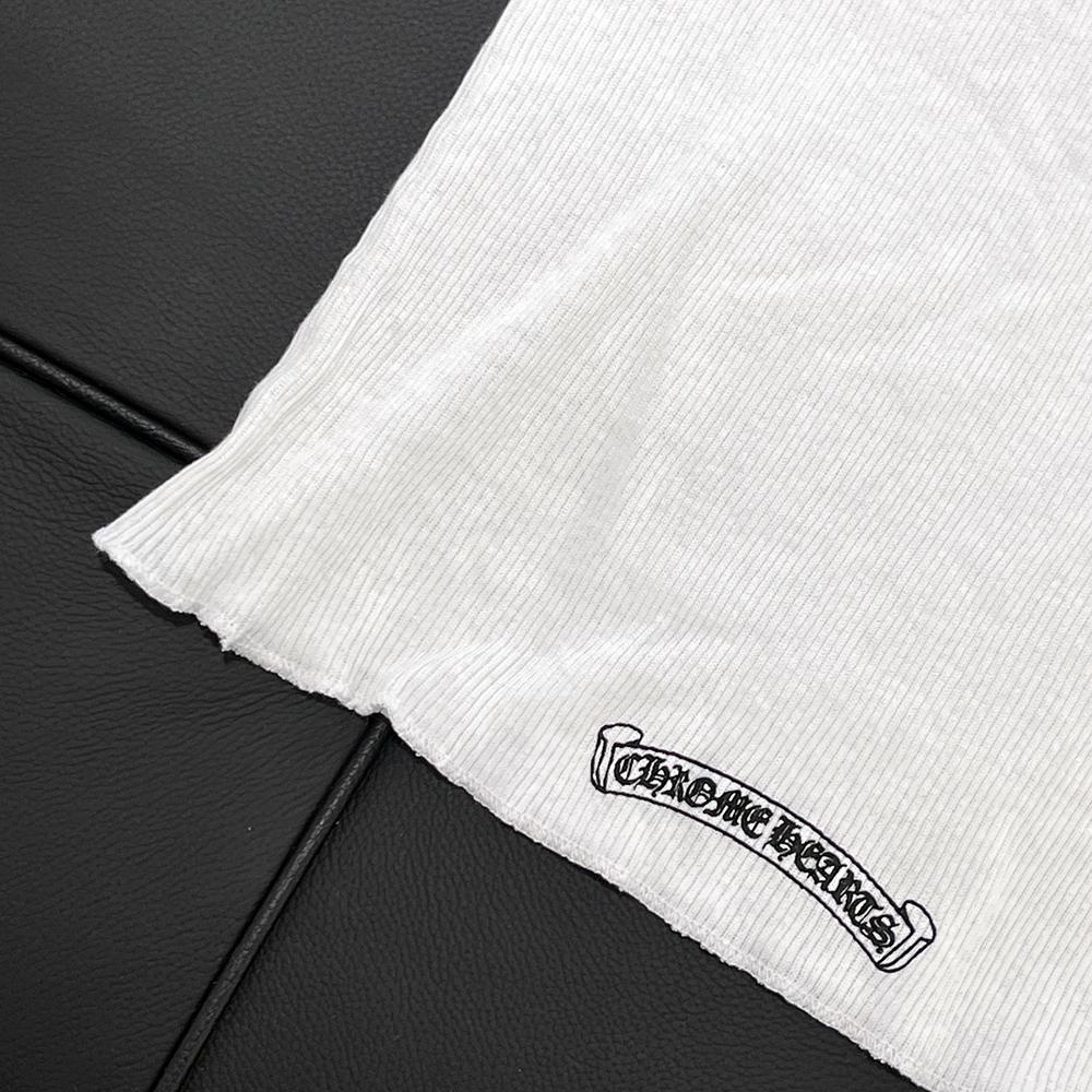 Chrome Hearts Horseshoe Long Tank Top Sleeveless White