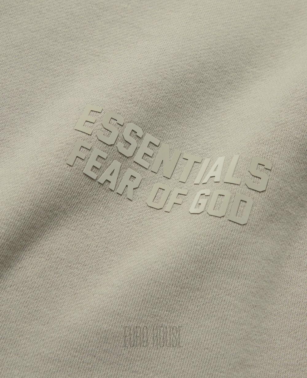 Fear of God Essentials Logo Appliqué Sweatshirt Light Gray Men