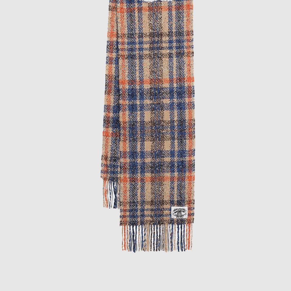 Acne Studios Checked Fringe Scarf CA0354 AEM