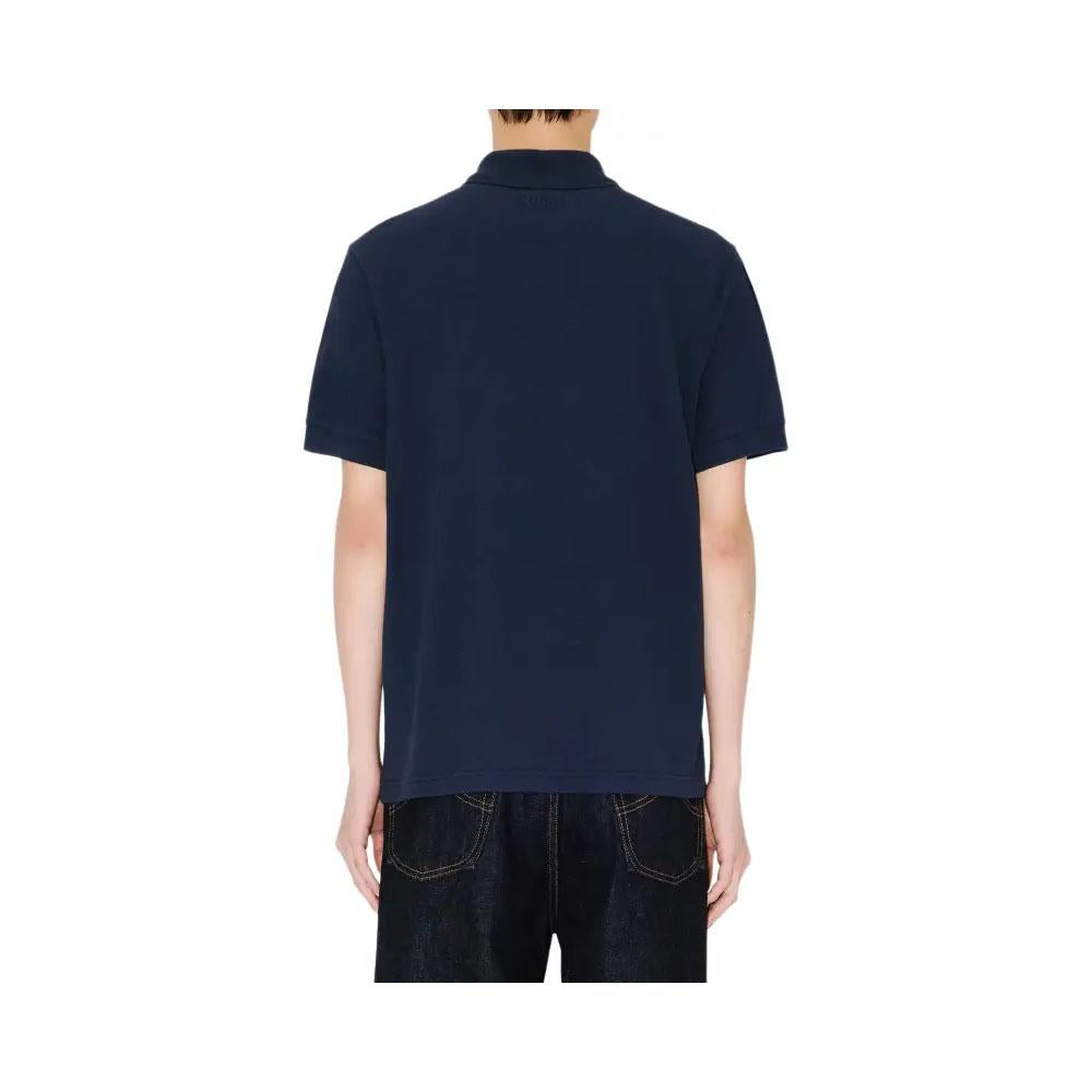 KENZO Navy Boke Flower Cotton Polo Shirt for Men