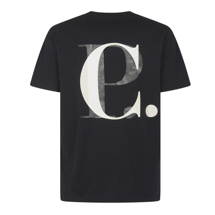 CP Company Black Back Logo Print T-Shirt