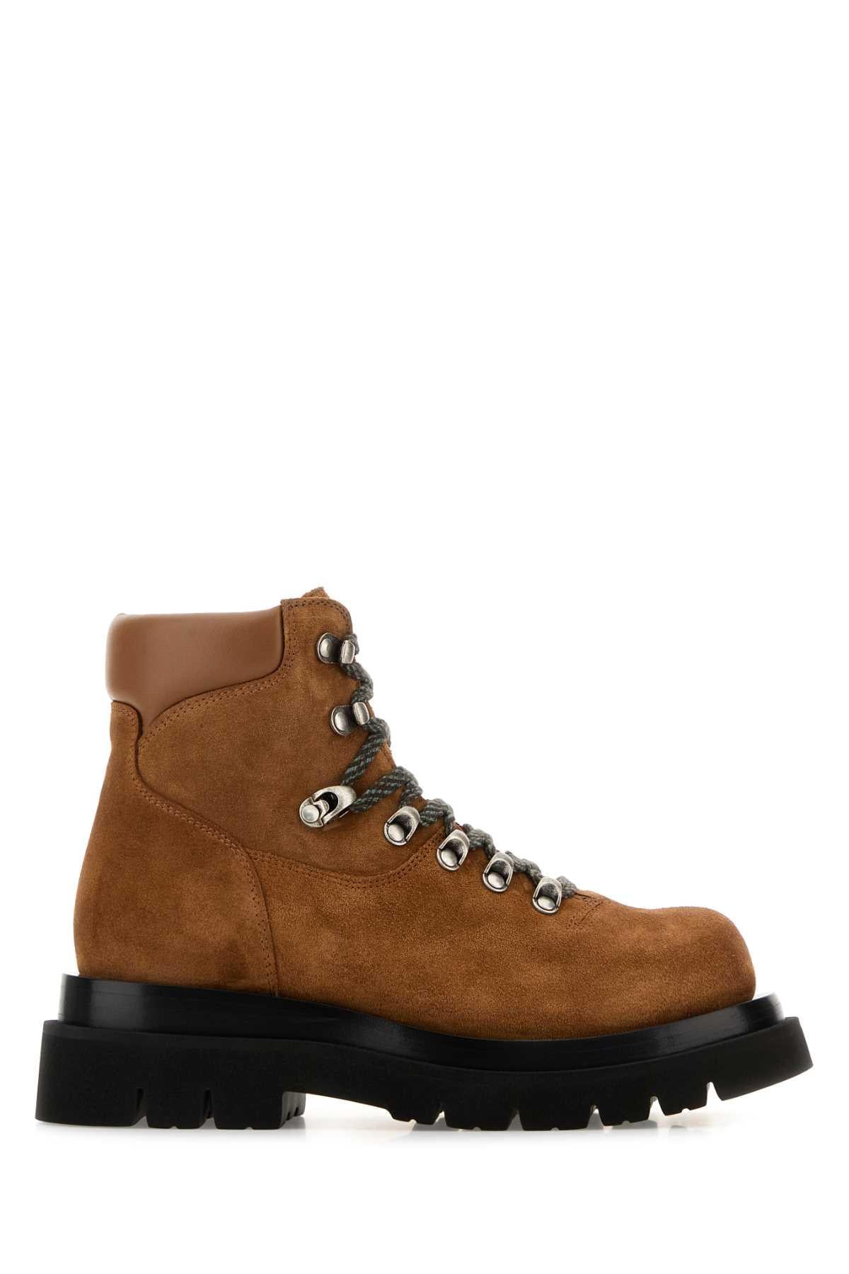 Bottega Veneta Brown Leather Ankle Boots