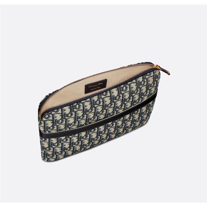 DIOR Oblique Canvas Travel Kit Clutch Pouch Bag S5476CTZQ