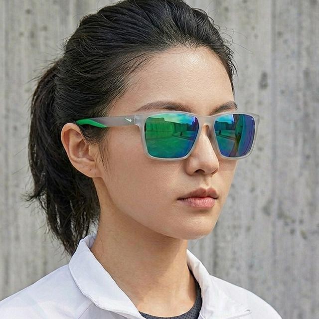 Nike Maverick Green Mirror Sports Sunglasses Unisex Running Hiking EV1095 013